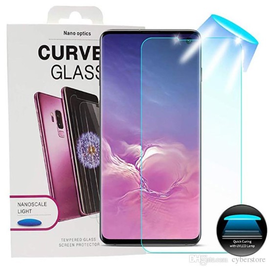 PELICULA DE VIDRO UV FULL GLUE NAVO OPTICS CURVED APPLE IPHONE 6 PLUS TRANSPARENT